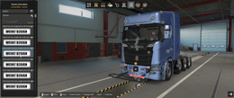 [bull bar tuning part] Scania NG front bumper tow point with weight and open Hypro bullbar