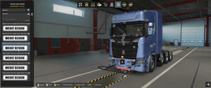 [bull bar tuning part] Scania NG front bumper tow point with weight and open Hypro bullbar
