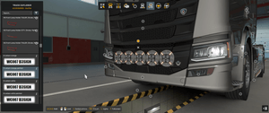 [bull bar tuning part] Scania NG grill ledson 5 lights