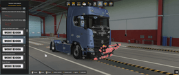 [bull bar tuning part] Scania NG hypro  black bullbar open version V1