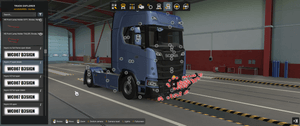 [bull bar tuning part] Scania NG hypro  black bullbar open version V1