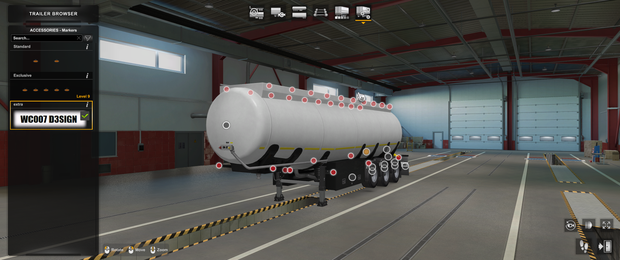 [markers, rear mudflaps, rear bumper tuning part] SCS ownable Fuel cistern slots 1.45