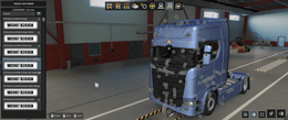 [sun visor tuning part]  4R Scania sunshield for Scania NG V3