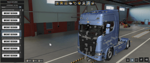 [sun visor tuning part]  4R Scania sunshield for Scania NG V3