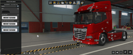 [b_grill  tuning part]  DAF XD  front bumper extension with high beam