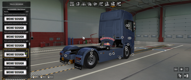 [rear exhaust tuning part] Scania NG Greek airbar 