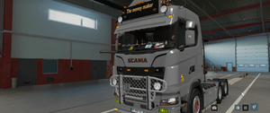 [front logo tuning part] Scania NG LED Oldskool front  logo