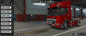 [front grill tuning part]  DAF XD grill lights