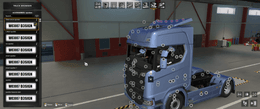 ,*[spoilers tuning part] Scania NG Cab Short spoilers lifted