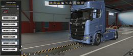 [head lights tuning part] Scania NG Painted Xenon Dynamic Headlights with stripe