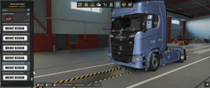[head lights tuning part] Scania NG Painted Xenon Dynamic Headlights with stripe