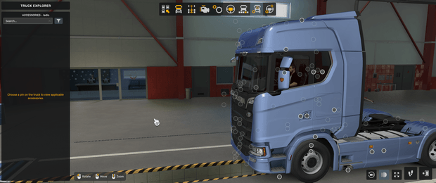 ˇ [ledlo tuning part] Scania NG Led badge slots for mirrors