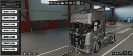 [sun visor tuning part]  4R Scania sunshield for Scania NG V2
