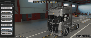 [sun visor tuning part]  4R Scania sunshield for Scania NG V2
