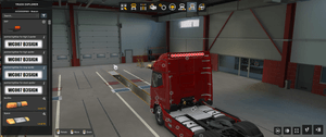 [beacon tuning part]  DAF XD light bar for roof spoiler V1