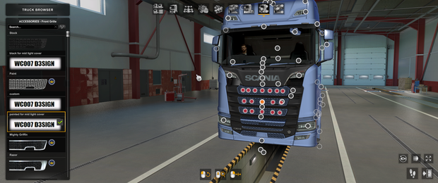 °[front grille tuning part] Scania NG custom grill
