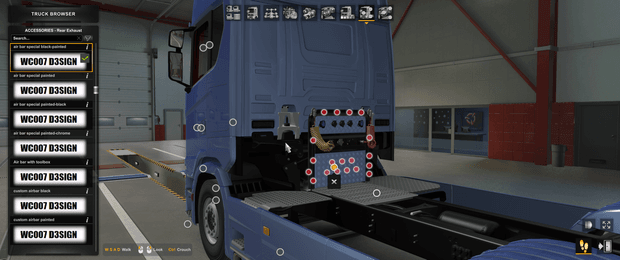 [rear exhaust tuning part]  Scania NG Holland special airbar