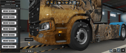 [f_fender tuning part]  Scania NG front fender with integrated light slot