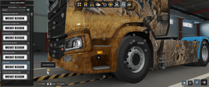  [f_fender tuning part]  Scania NG front fender with integrated light slot