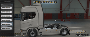 *[covered tuning part] Scania NG middle old chassis cover