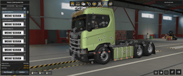 [right exhaust tuning part] Scania NG old style sidebars for old style sideskirts