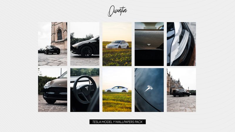 TESLA MODEL Y WALLPAPERS PACK