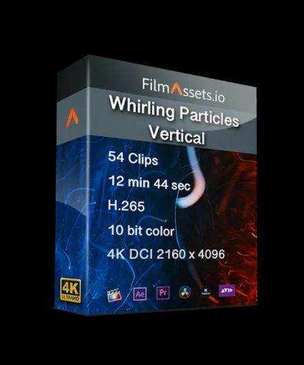 Whirling Particles Vertical