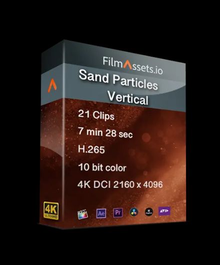 Sand Particles Vertical