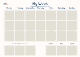 Weekly Visual Chart for Children