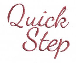 Quick Step Font.