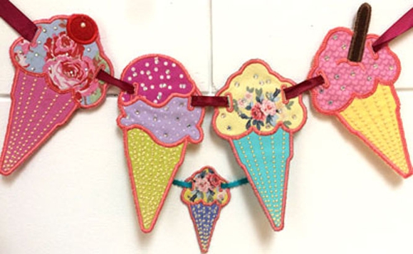Ice Cream Cone Bunting/Garland
