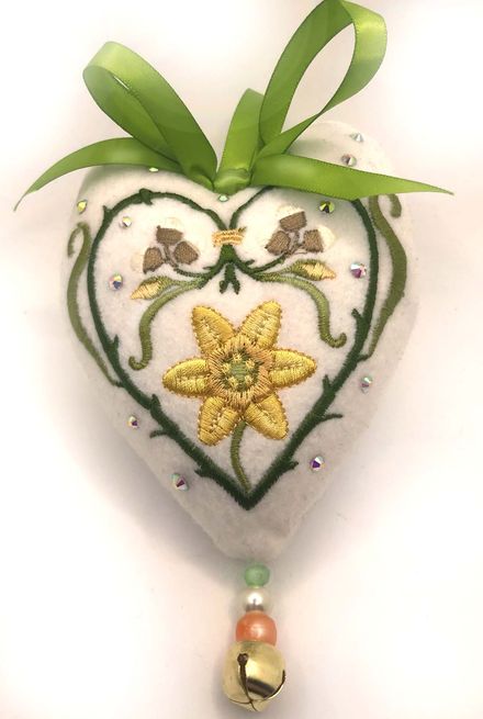 Welsh Daffodil Heart