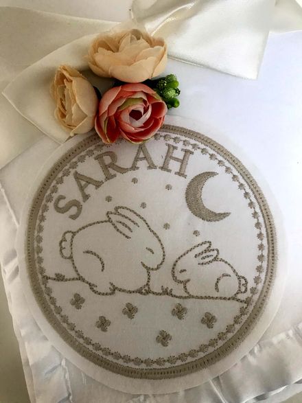 French Whitework Bunnies in 3 sizes