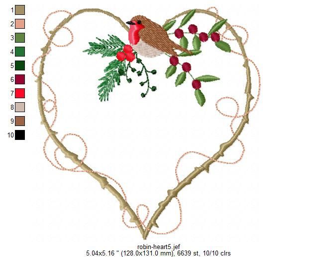 Robin Heart Frame...2 Sizes