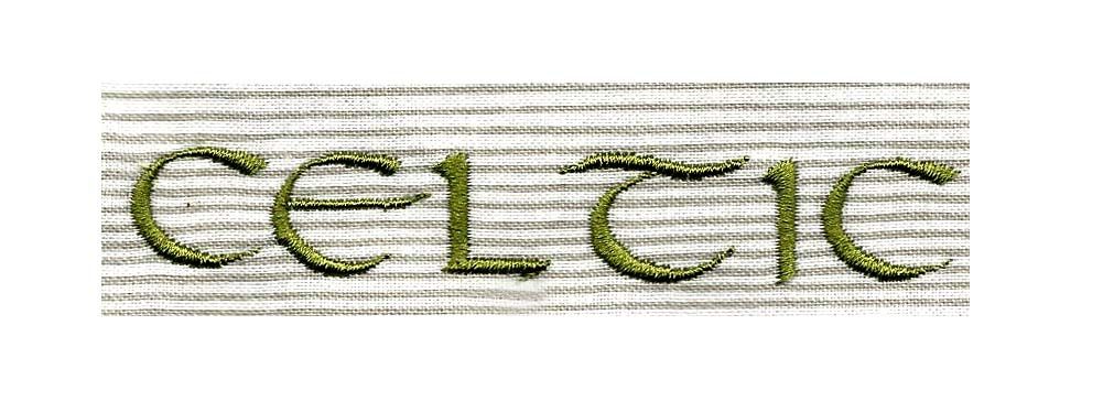 Celtic Font #1 size.........ONE INCH