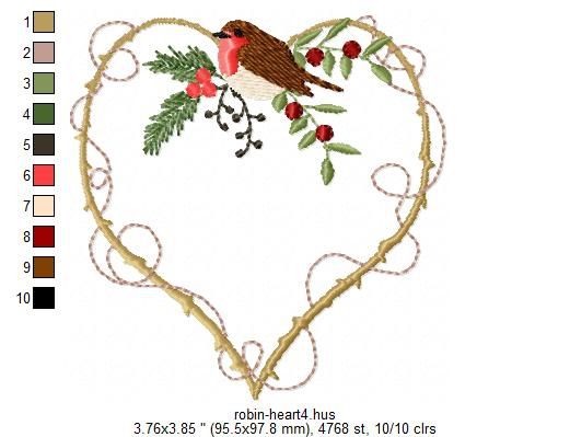 Robin Heart Frame...2 Sizes