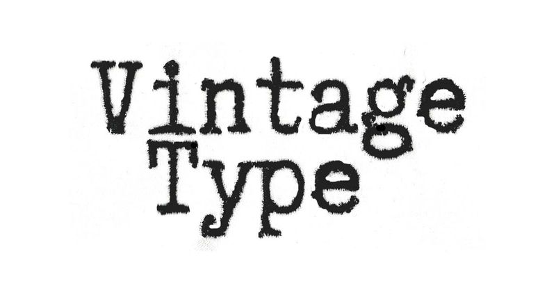 Vintage Typewriter Font
