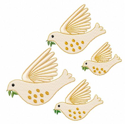 Doves in 4 sizes