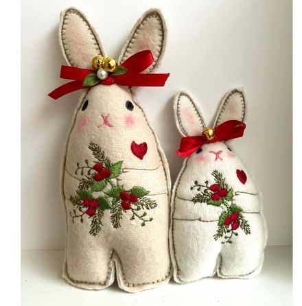 Fat Christmas Bunnies