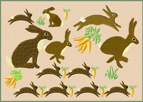 Nursery Borders,Hares