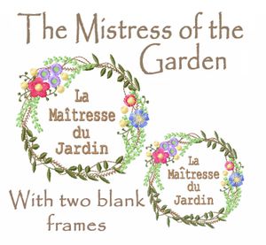 La Maitresse du Jardin... and blank frames