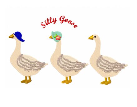 Silly Goose 5" Three geese.