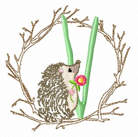 Woodland Hedgehog Monograms