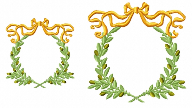 Olive and Ribbon Frames