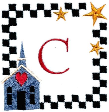 Folk Art Monograms 4 (Church)