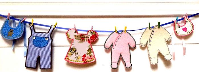 Baby shower baby bunting/garland deal