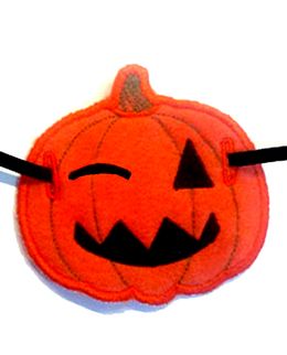 4&quot; Pumpkin bunting/garland freebie Jack-o-lantern