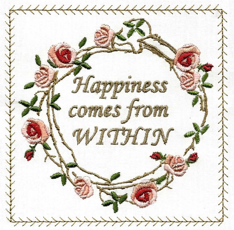 Inspirational Rambling Rose Wreath 5&quot;
