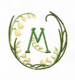 Nouveau Lily of the Valley Monograms