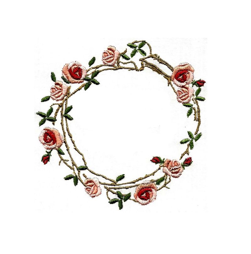 Inspirational Rambling Rose Wreath 5&quot;